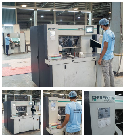 3 Knife Book Cutting M/C